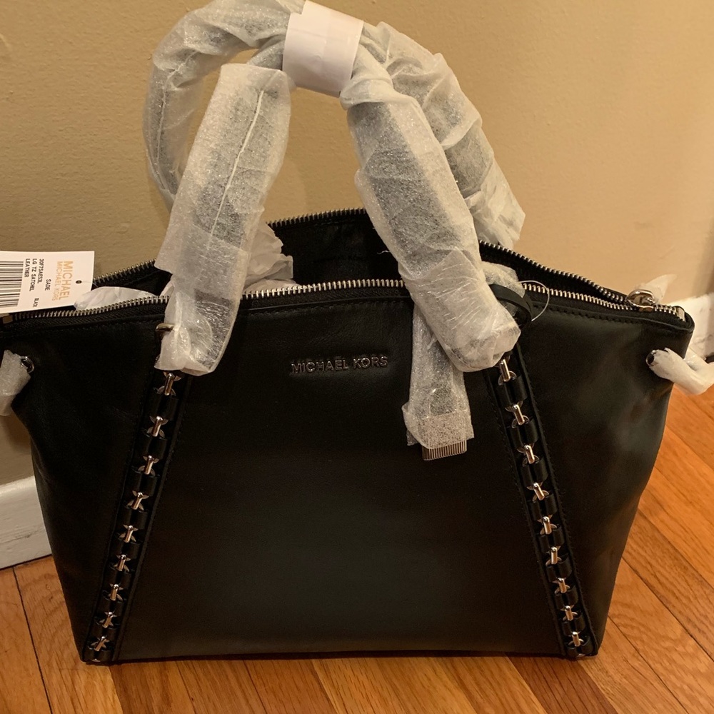 Beautiful brand new black studded Michael Kors bag